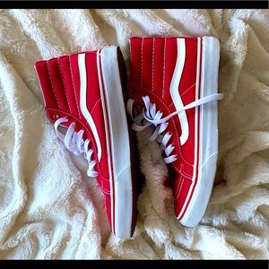 VANS red high tops